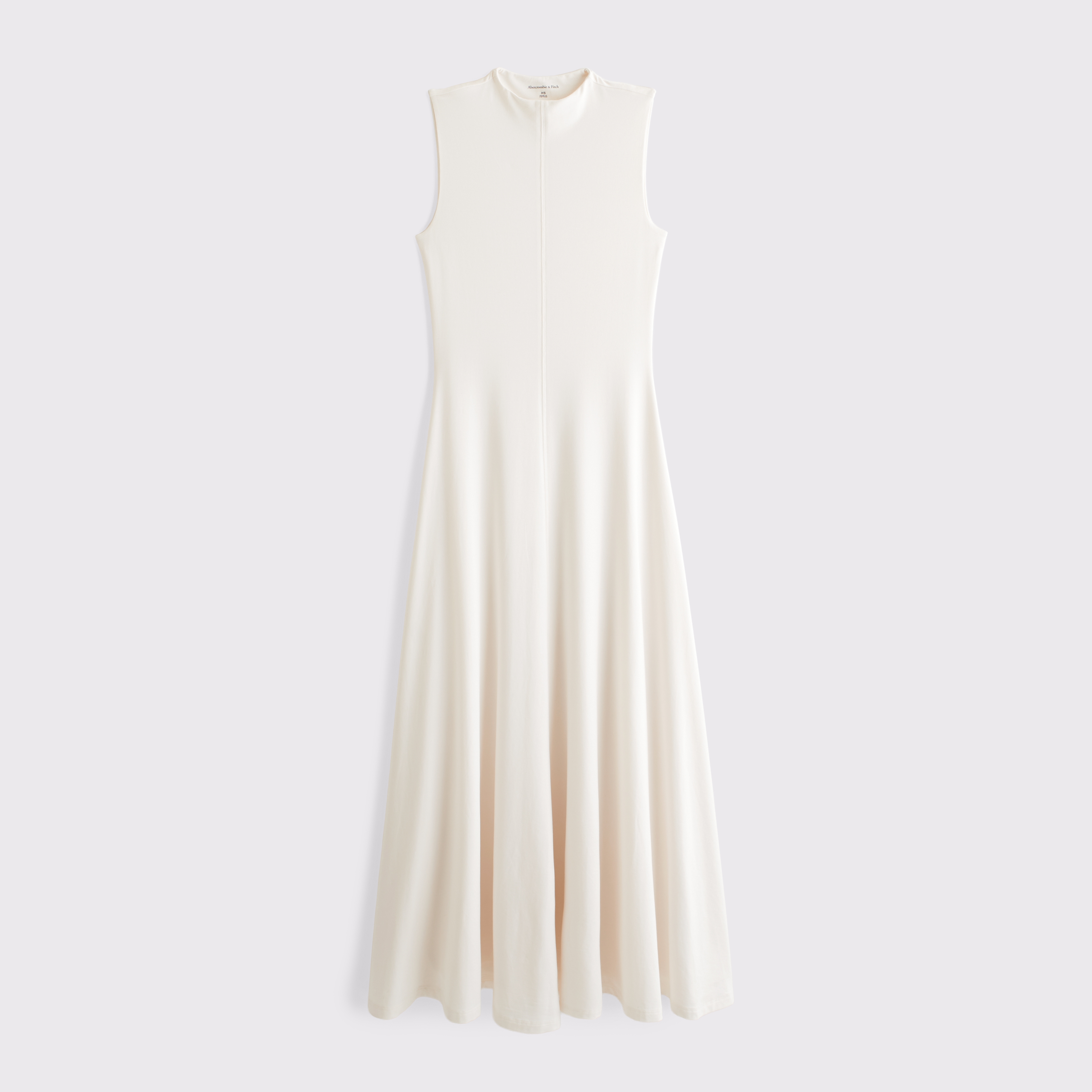Женское платье Abercrombie & Fitch Mockneck Knit Maxi, цвет: Кремовый — фото 1