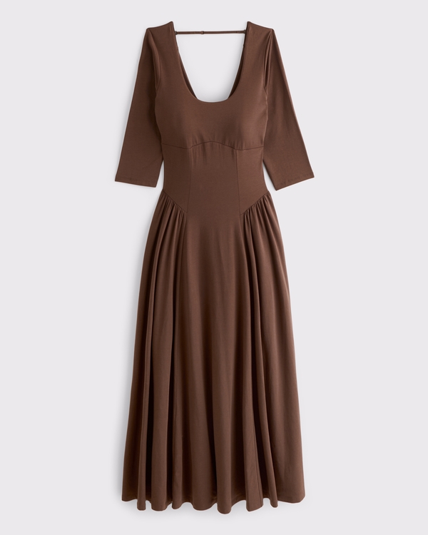 A&F Dylan Bra-Fre 3/4 Sleeve Knit Midi Dress