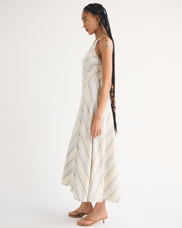 gold and white chevron dress Yellow Gold Grey Chevron Pattern Dress Fashion Beach Long Dresses Female  Party Printed Sundress