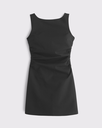 Bra-Free High-Neck Forme Mini Dress