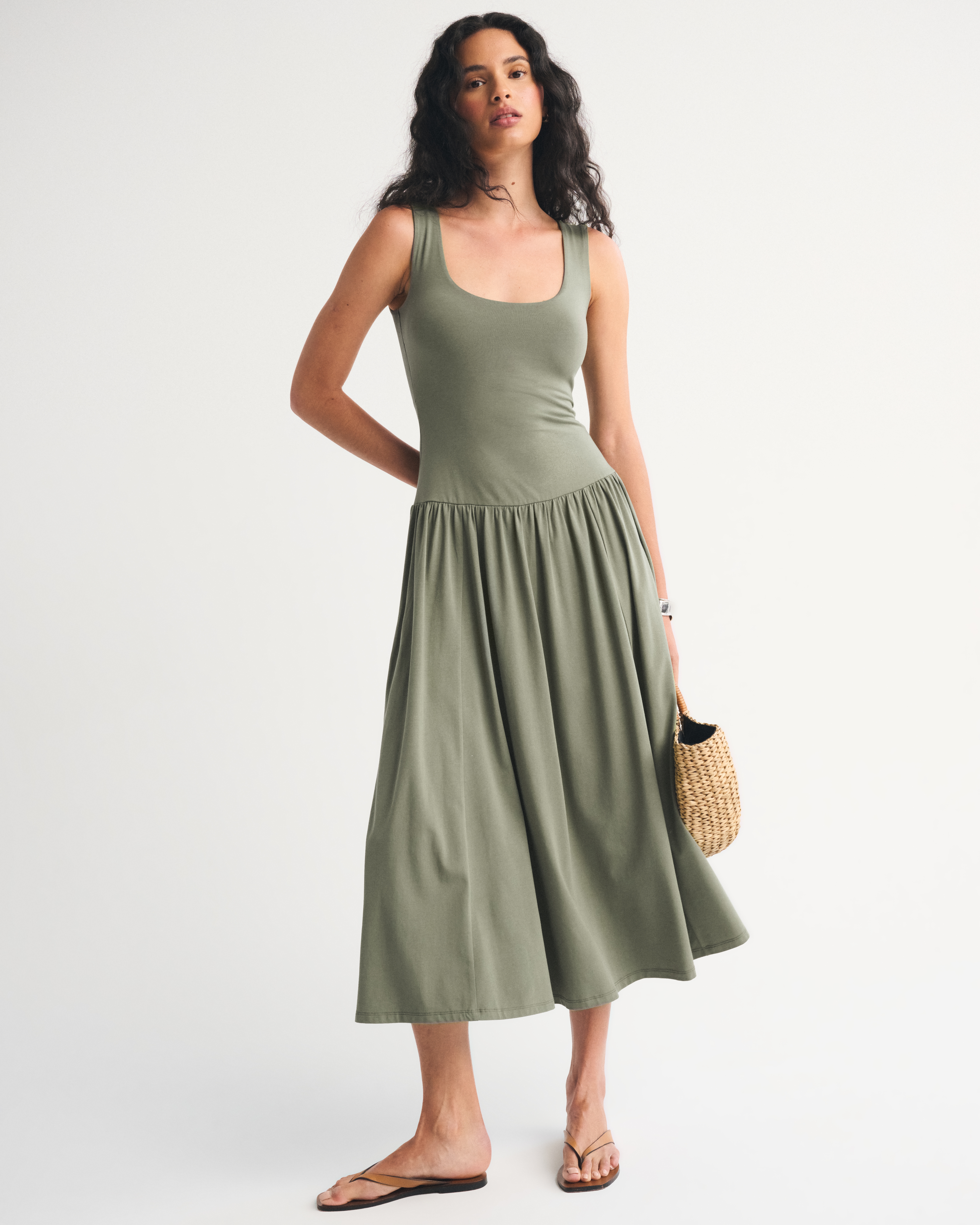 Женские платья Abercrombie & Fitch Bra-Free 2-in-1 Reversible Knit Maxi Dress — фото 2