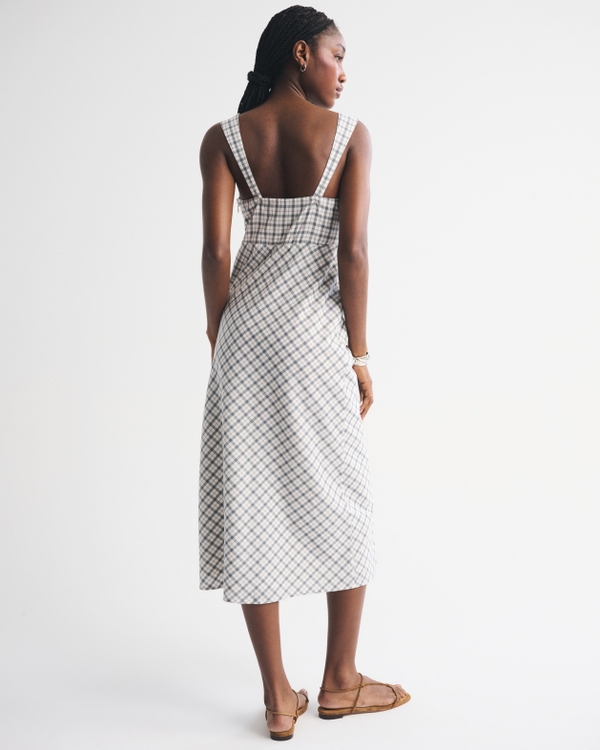 Bra-Free V-Neck Slip Midi Dress