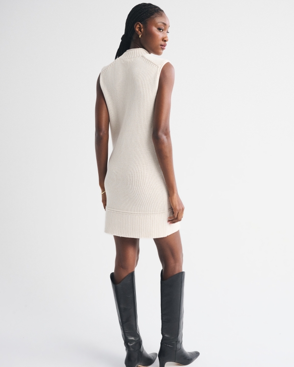 Rollneck Mini Sweater Dress