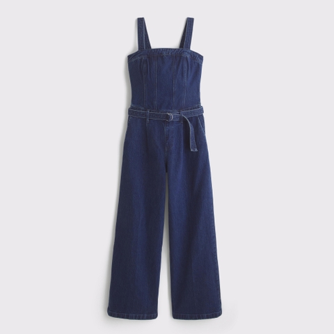 Женские джинсы Abercrombie & Fitch Belted Denim Trouser Jumpsuit
