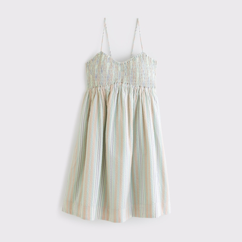 Женские платья Abercrombie & Fitch Smocked Sweetheart Mini Dress