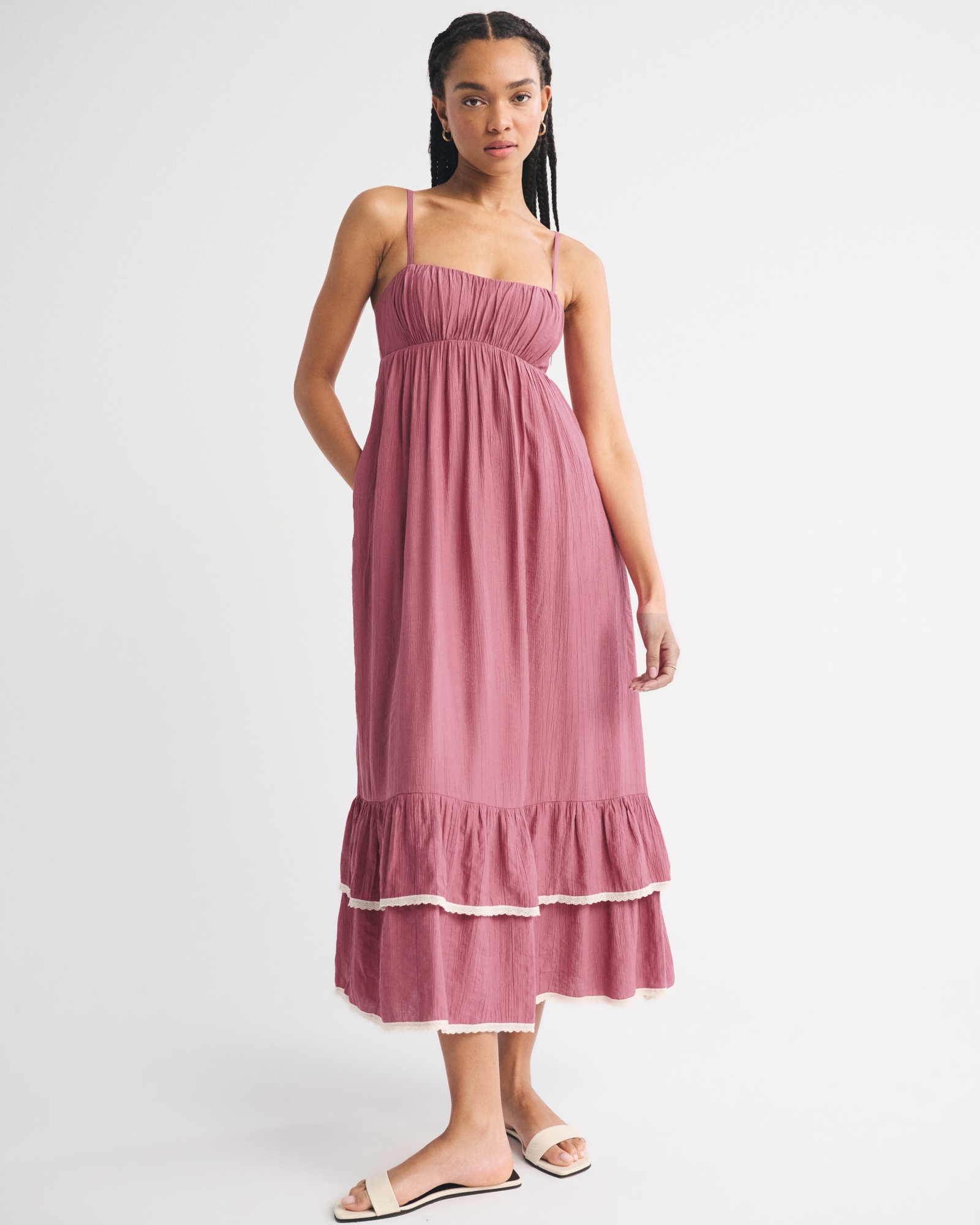 Abercrombie & Fitch Pintuck Flowy Maxi Dress | Arden Fair