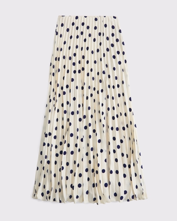High Rise Pleated Maxi Set Skirt from Abercrombie & Fitch - $69.99