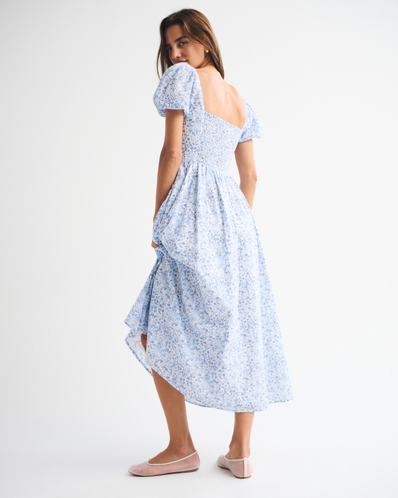 The A&F Emerson Puff Sleeve Midi Dress