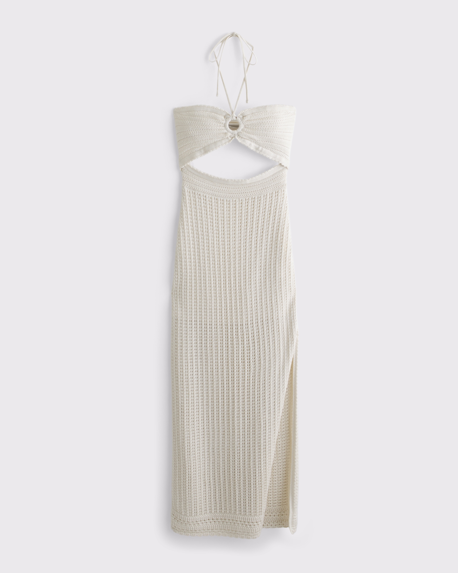 Strapless Hardware Crochet-Style Maxi Dress