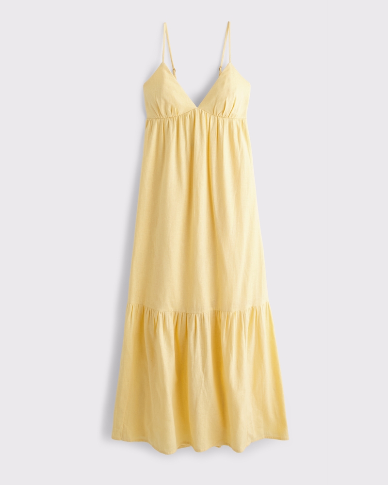 Bra-Free Clasp-Back Flowy Maxi Dress
