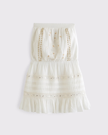 Strapless Easy Waist Embellished Mini Dress from Abercrombie & Fitch - $79.99