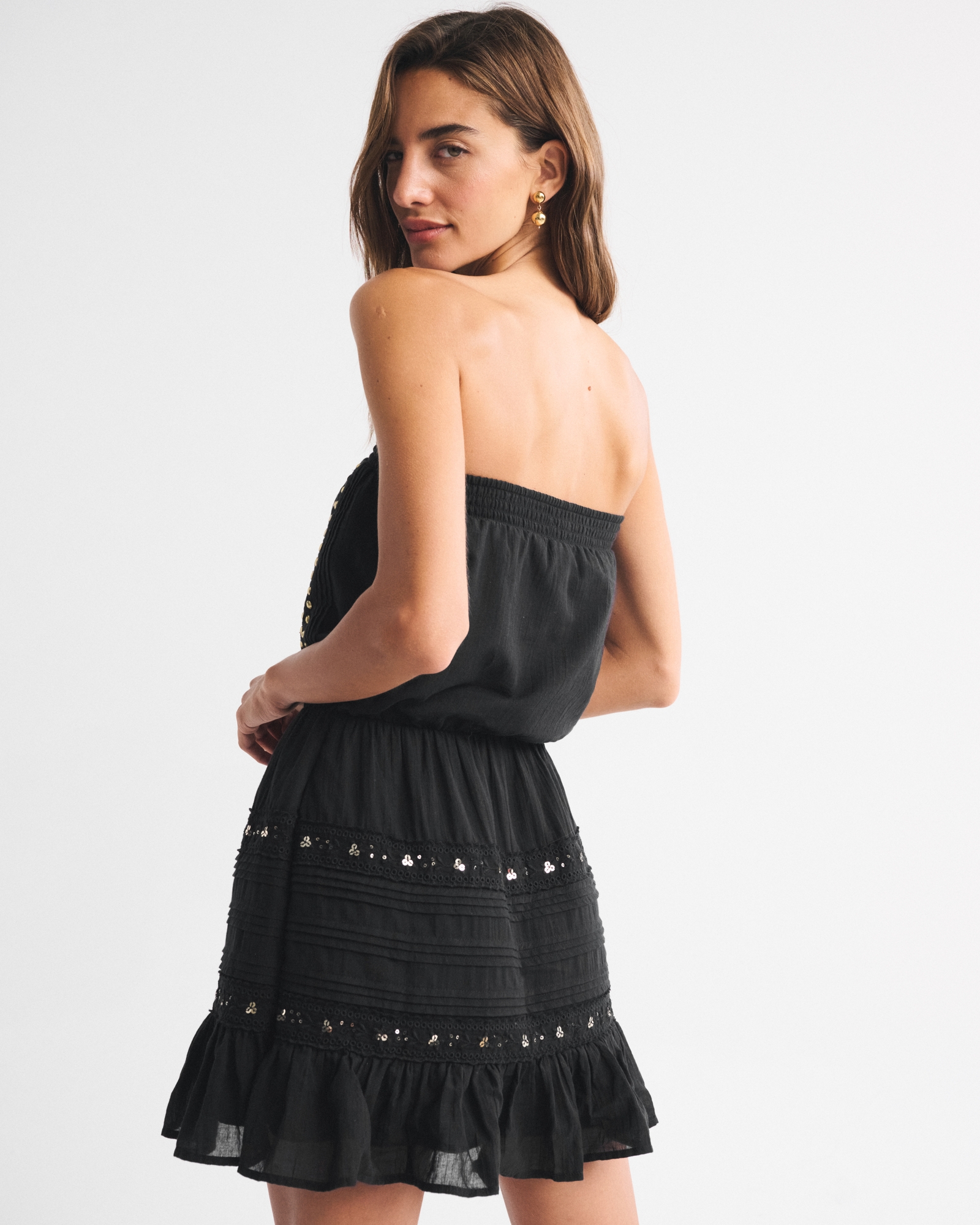 Strapless Easy Waist Mini Dress