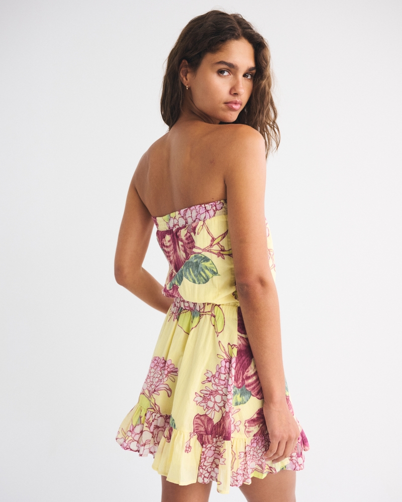 Strapless Easy Waist Mini Dress