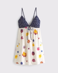 Bra-Free Tie-Front Linen-Blend Skort