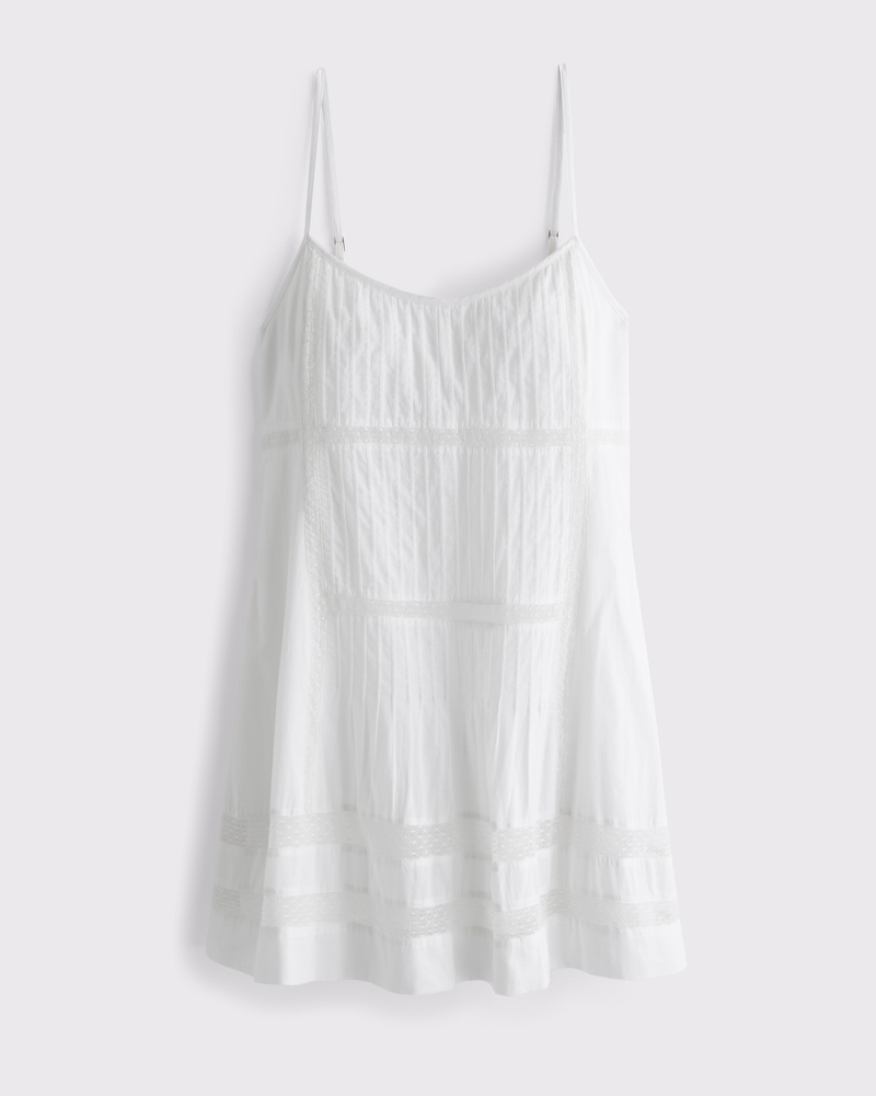 Women's Scoopneck Flowy Lace Mini Dress | Women's Dresses