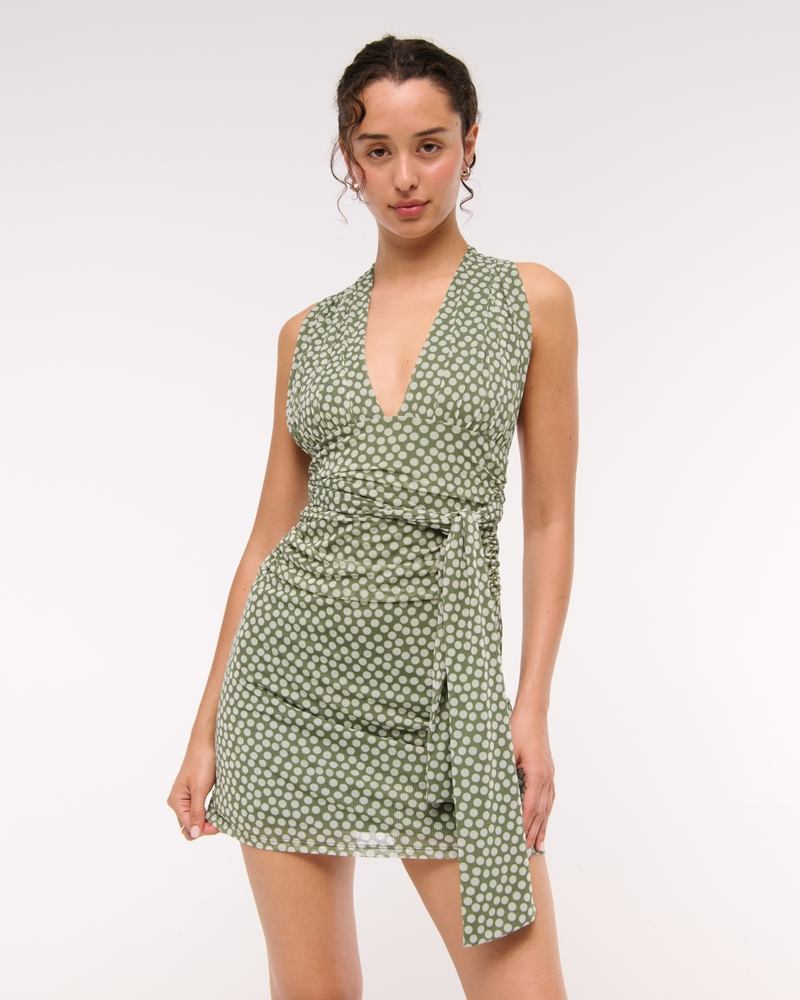 Mesh Multiway Knit Mini Dress