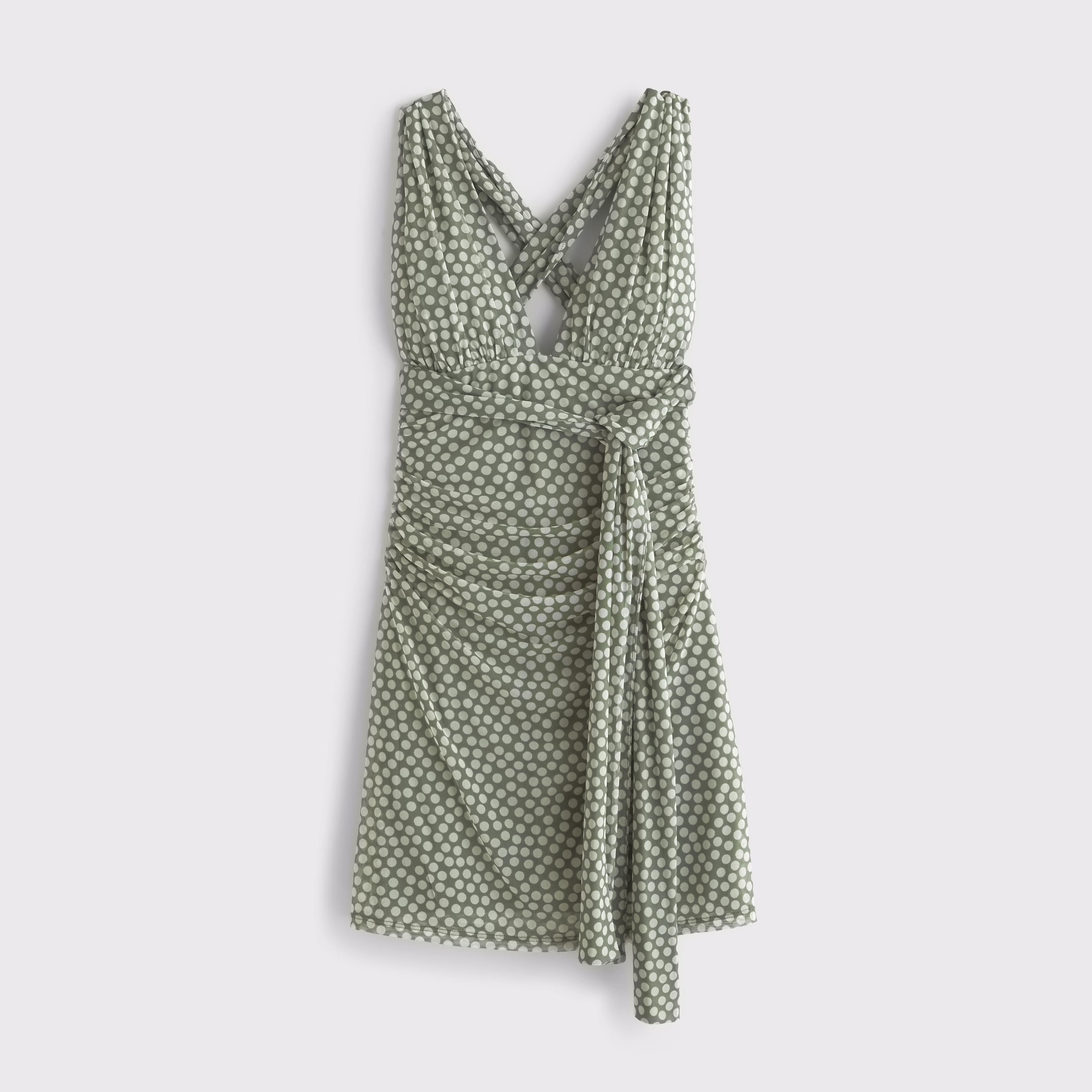 NKNIT macrame 2WAY dress グリーン Women's Mesh Multiway Knit Mini Dress | Women's Dresses