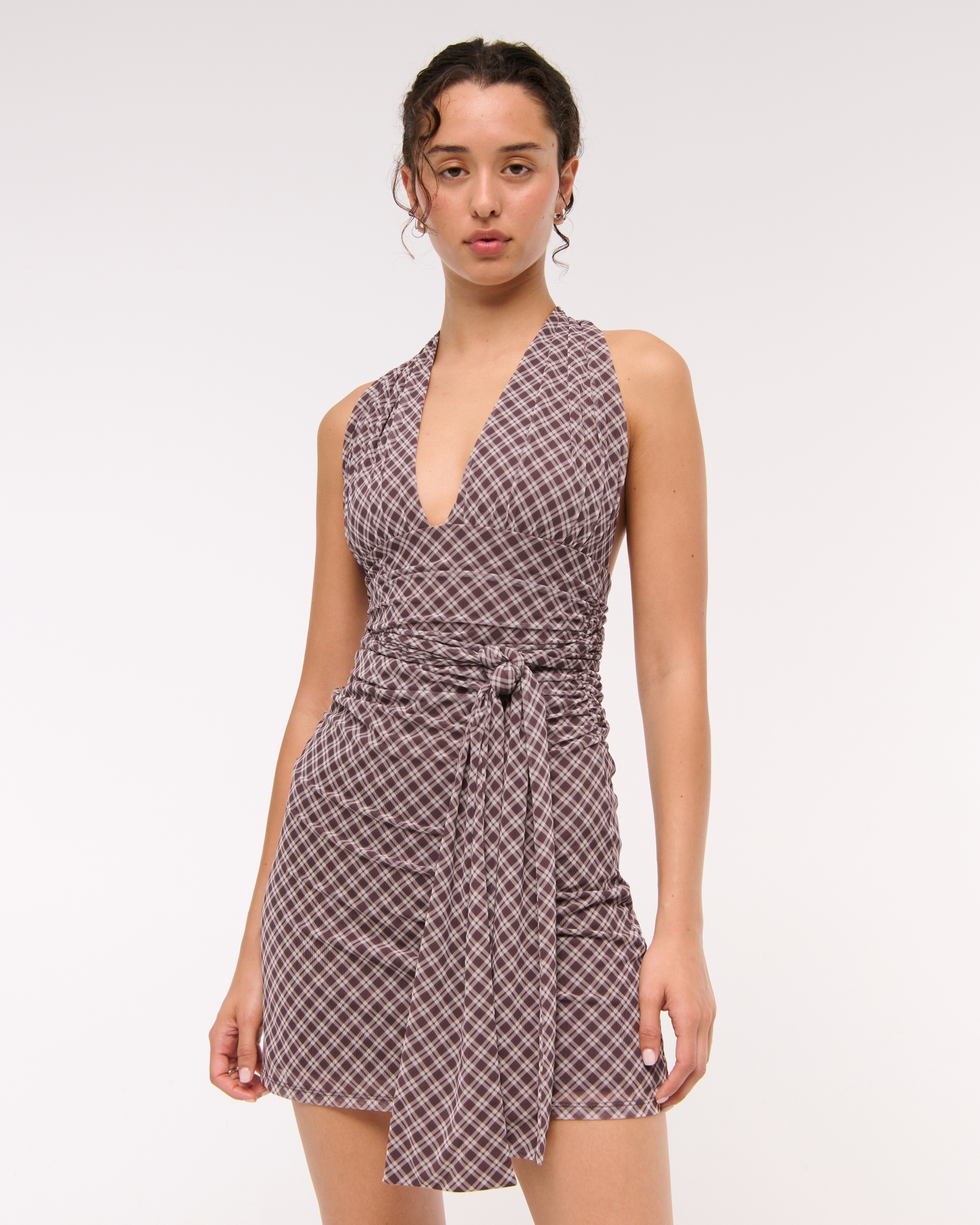 Mesh Multiway Knit Mini Dress