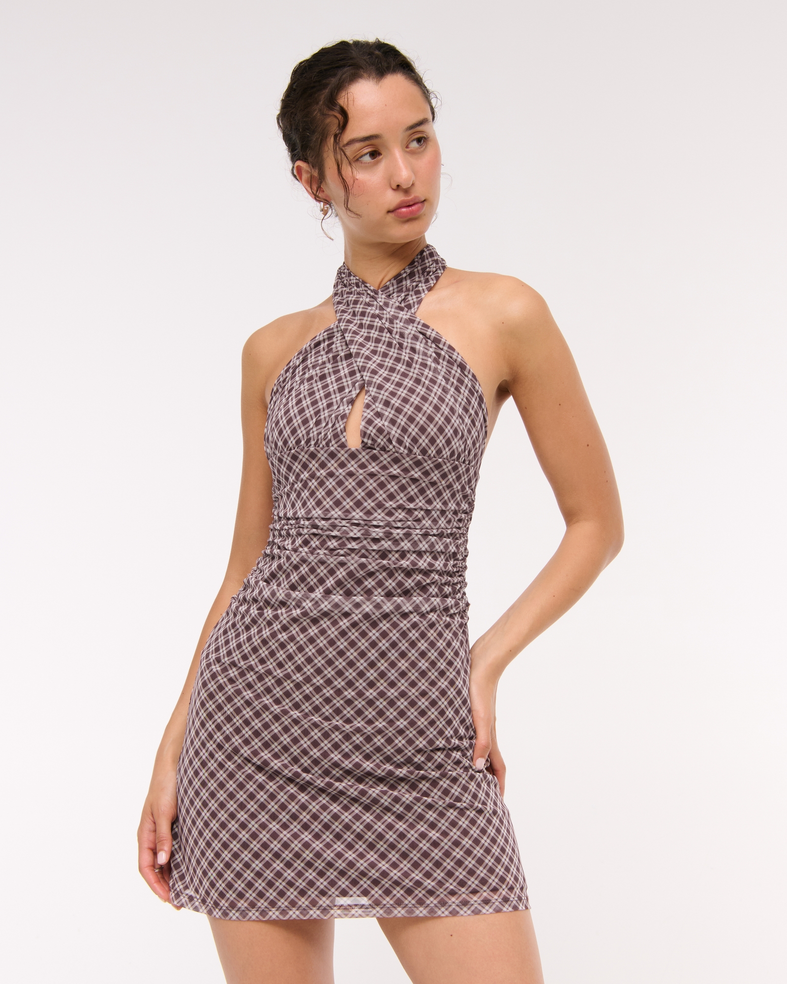 Mesh Multiway Knit Mini Dress