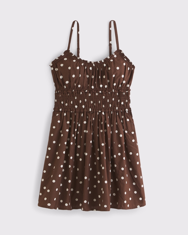 Smocked Waist Mini Dress