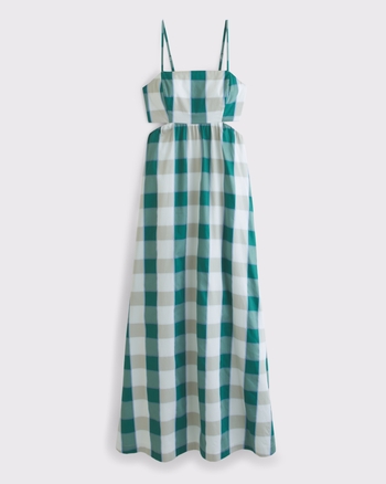 Bra-Free Lace Up Maxi Dress