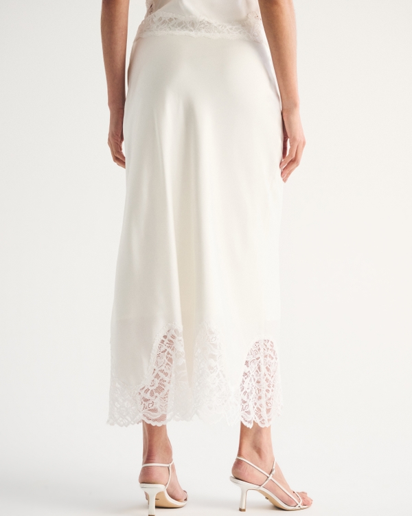 High Rise Satin Maxi Set Skirt