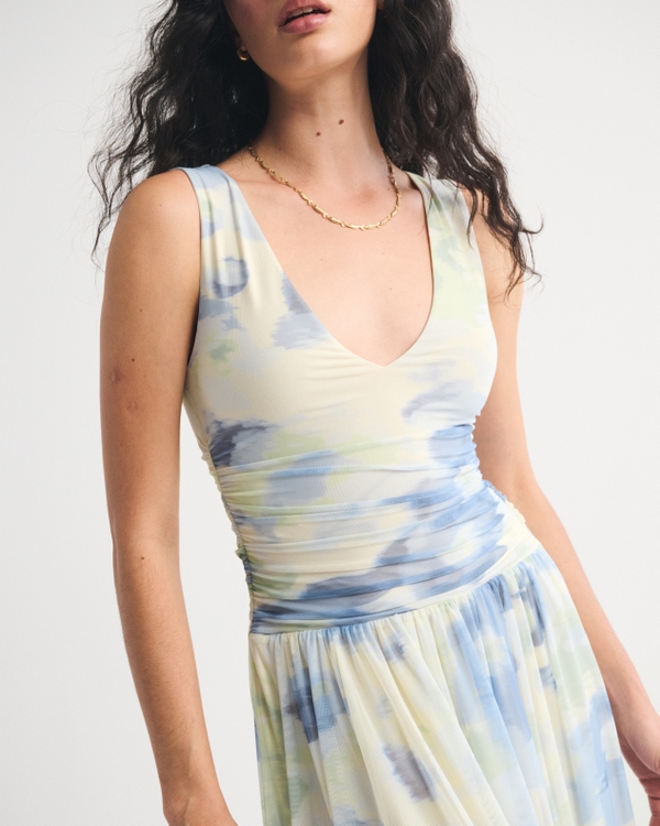 A&F Convertible Mesh Maxi Dress