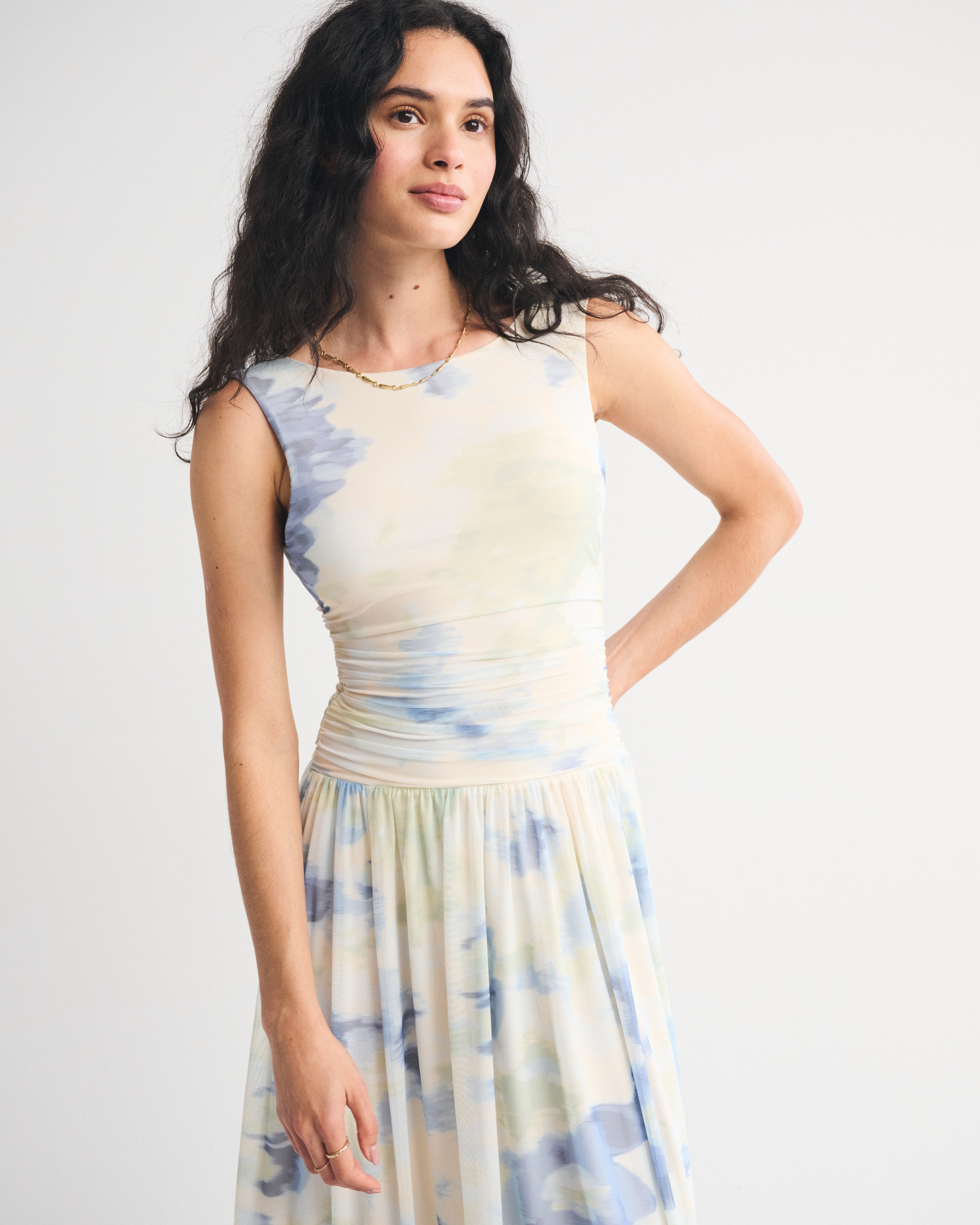 Женские платья Abercrombie & Fitch A&F Convertible Mesh Maxi Dress — фото 3