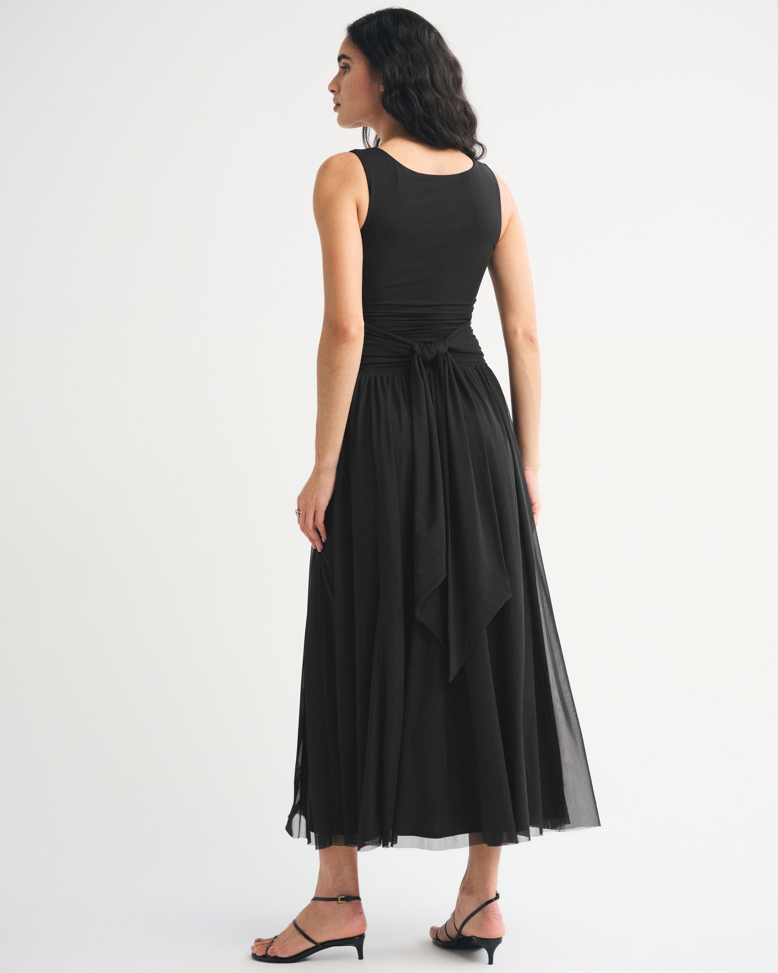 A&F Convertible Mesh Maxi Dress