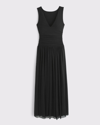 A&F Convertible Mesh Maxi Dress