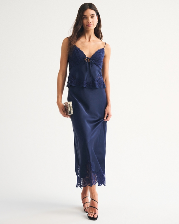Bra-Free Lace-Pieced Set Top
