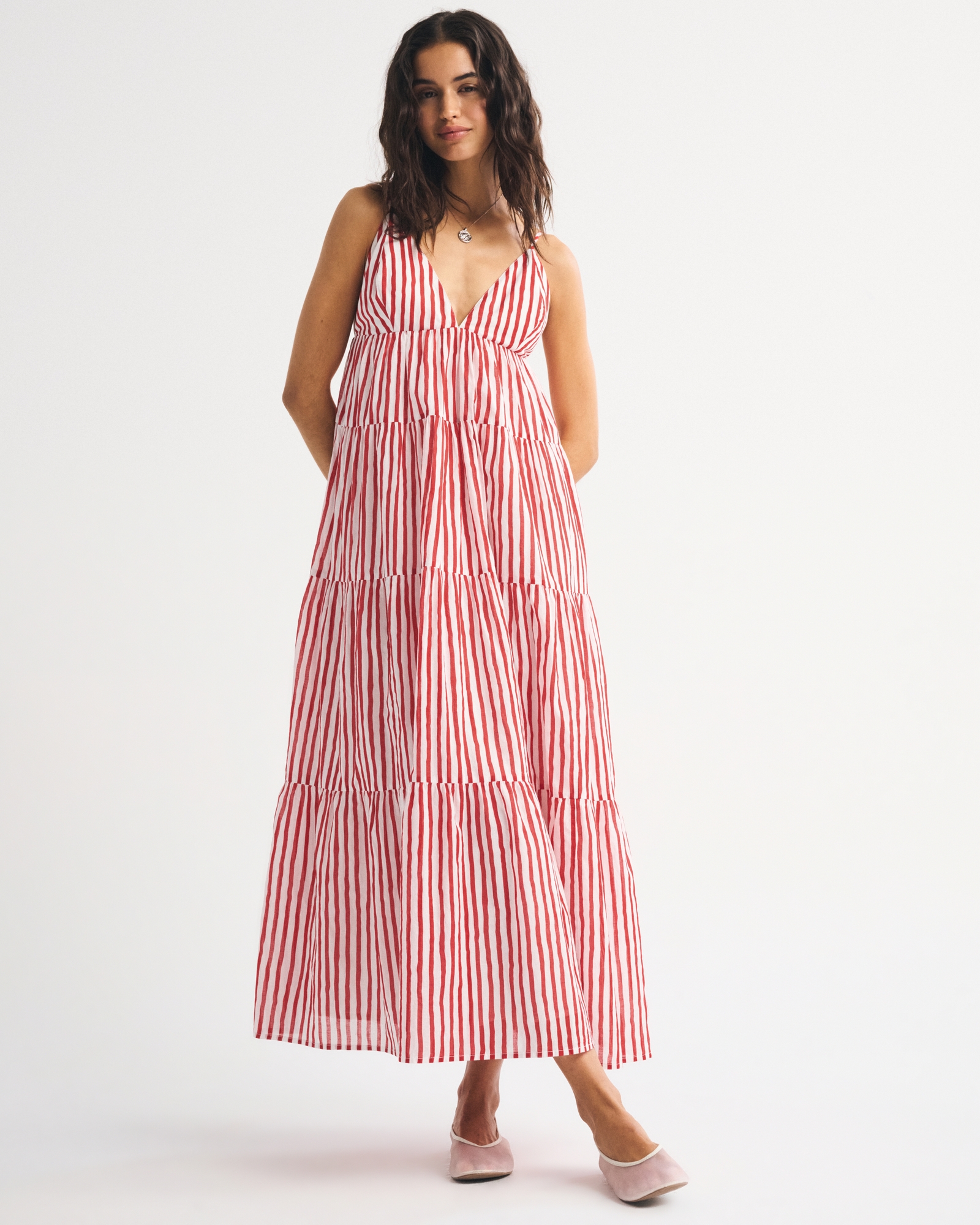slim fit dress slacks The Savannah Strappy Maxi Bra Dress main image 0