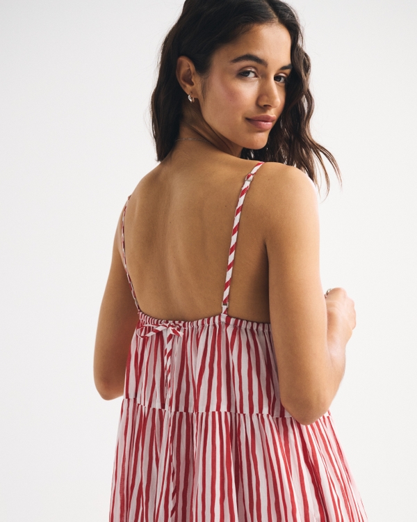 Bra-Free V-Neck Tiered Flowy Maxi Dress