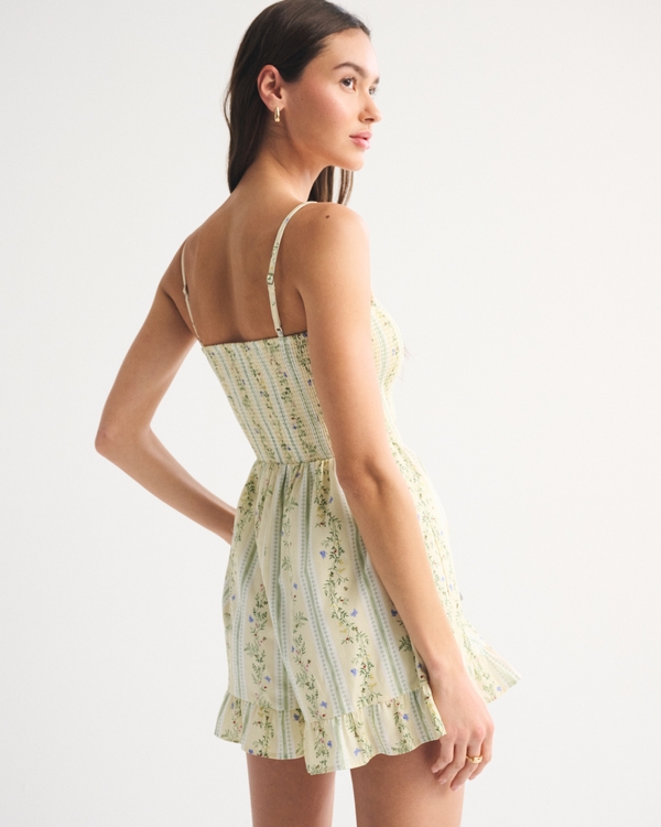 A&F Sydney Smocked Dipped-Waist Romper