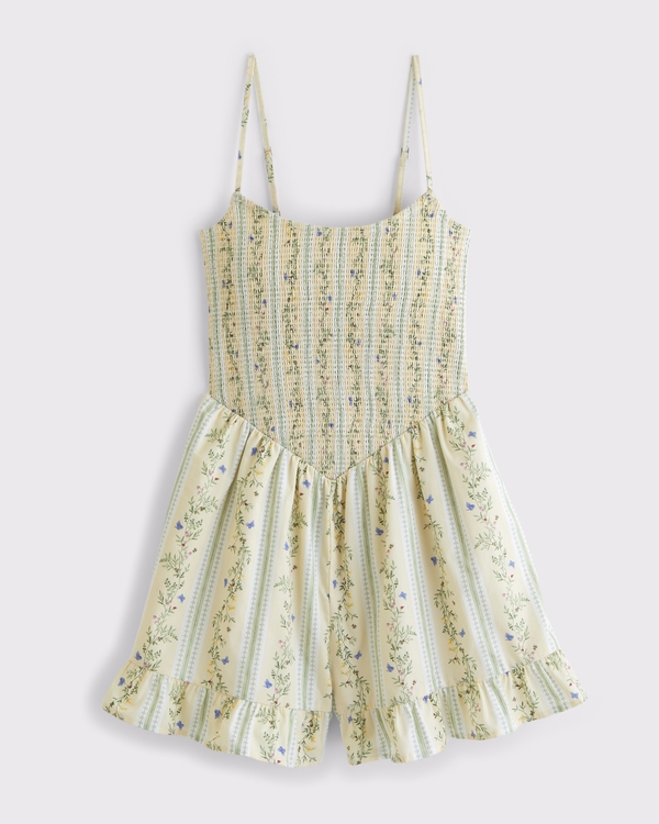 A&F Sydney Smocked Dipped-Waist Romper