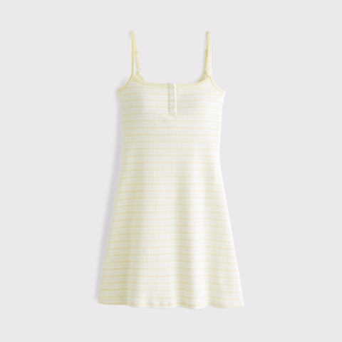 Женские платья Abercrombie & Fitch Bra-Free Rib Henley 90s Cami Mini Dress