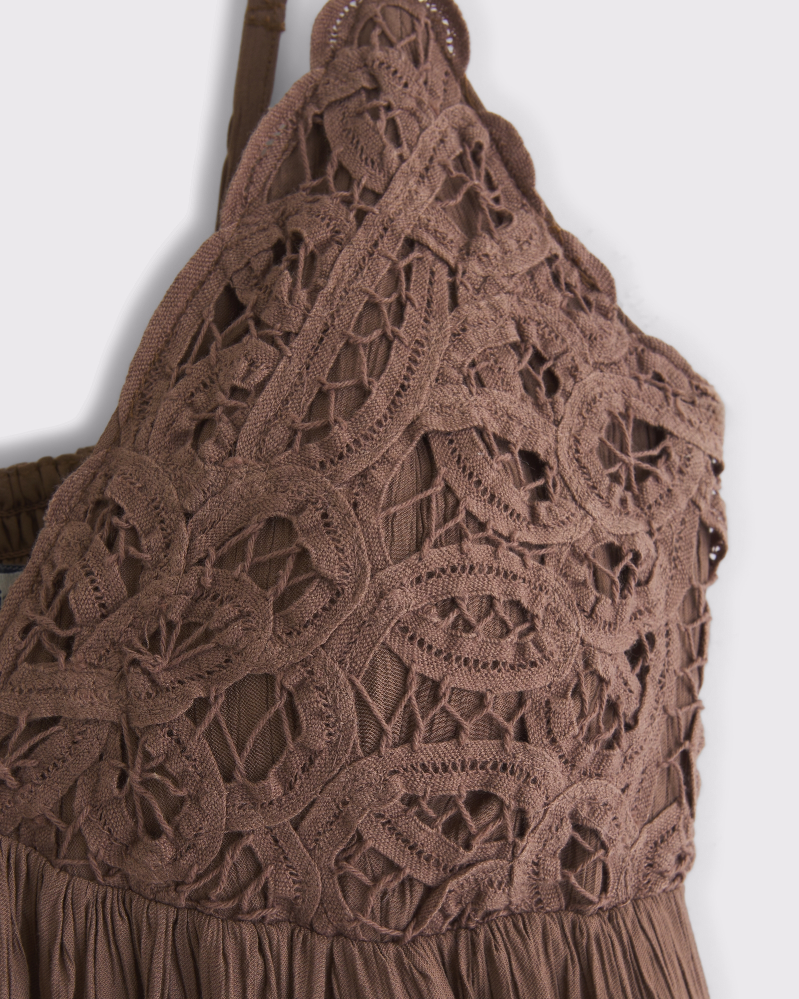 Bra-Free V-Neck Lace Flowy Romper