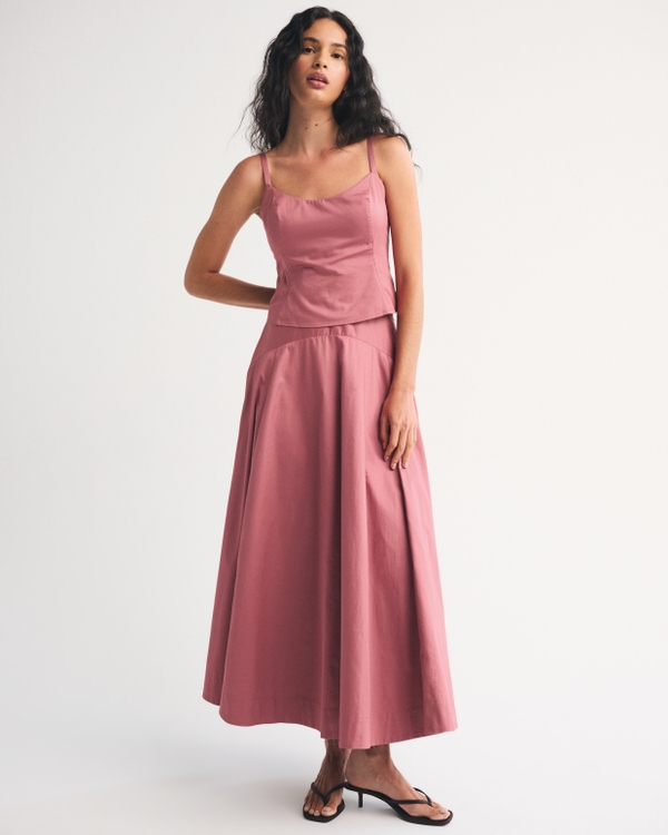 Bra-Free Scoopneck Set Top, Dark Pink view 2