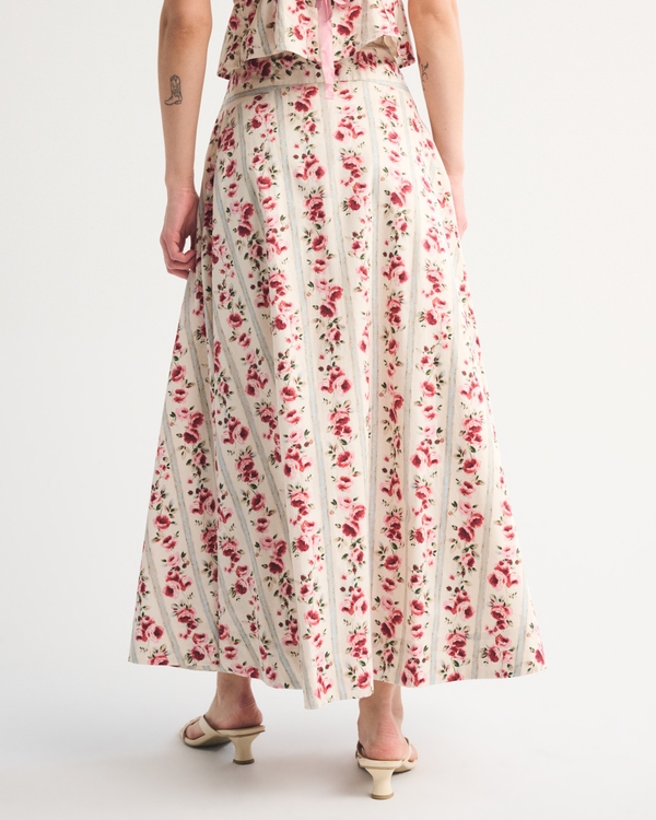High Rise Flowy Maxi Set Skirt