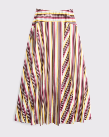 High Rise Flowy Maxi Set Skirt