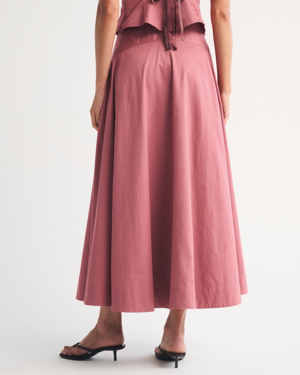 High Rise Flowy Maxi Set Skirt
