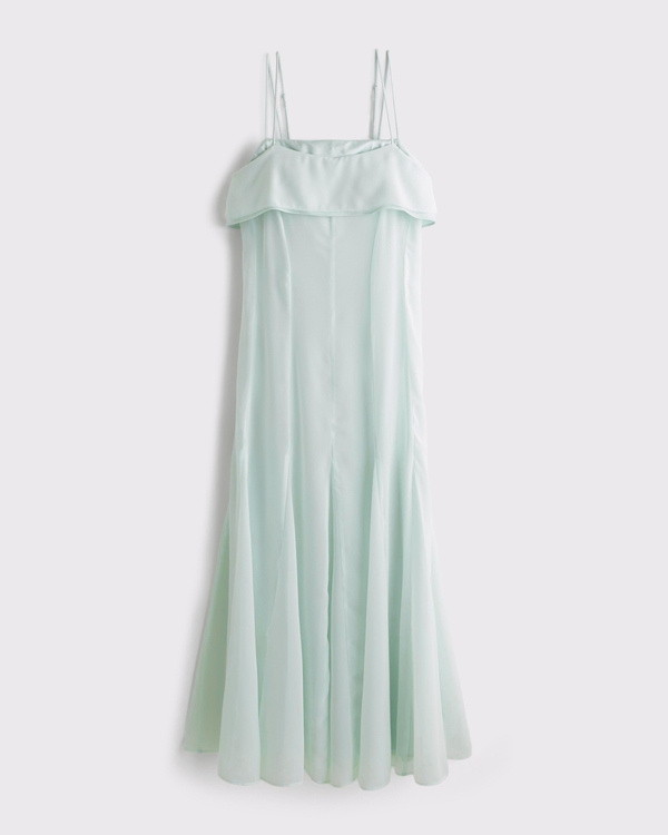green satin dress formal Backless Emerald Green Long Prom Dresses, Open Back Green Long Formal –  jbydress main image 0