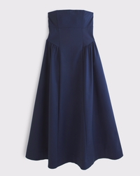 Bra-Free Dipped Waist Maxi Dress