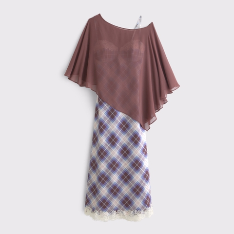 Женские платья Abercrombie & Fitch Bra-Free Lace Trim Midi Dress