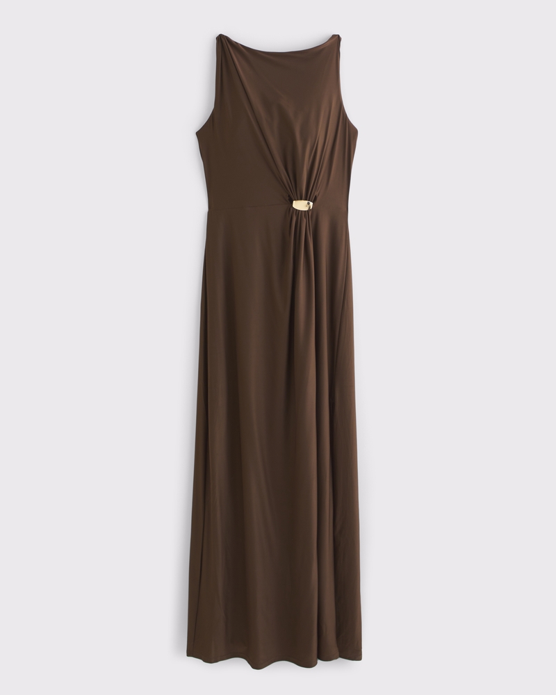 abercrombie bra free hardware maxi dress Abercrombie & Fitch Bra-Free Strapless Hardware Maxi Dress