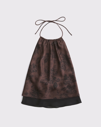 Open-Back Halter Set Top