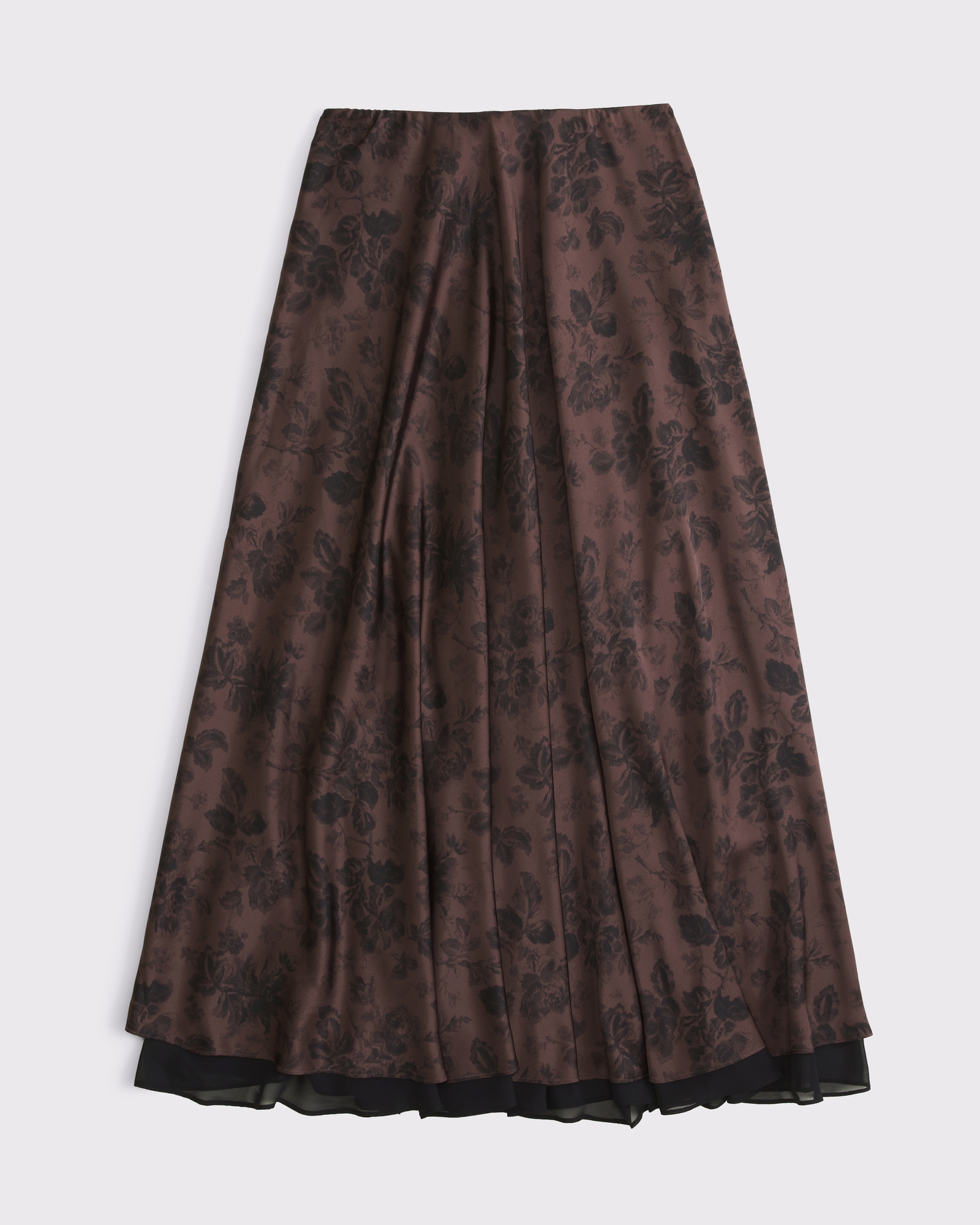 High Rise Satin Maxi Set Skirt