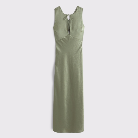 Женские платья Abercrombie & Fitch High-Neck Keyhole Maxi Dress