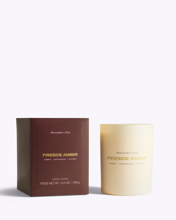Fireside Amber Holiday Candle, Candle view 1