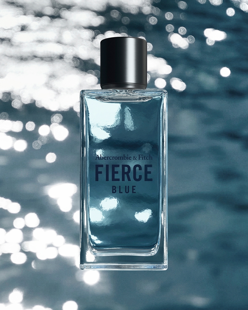 Large Perfume Cologne Bottle - Blue